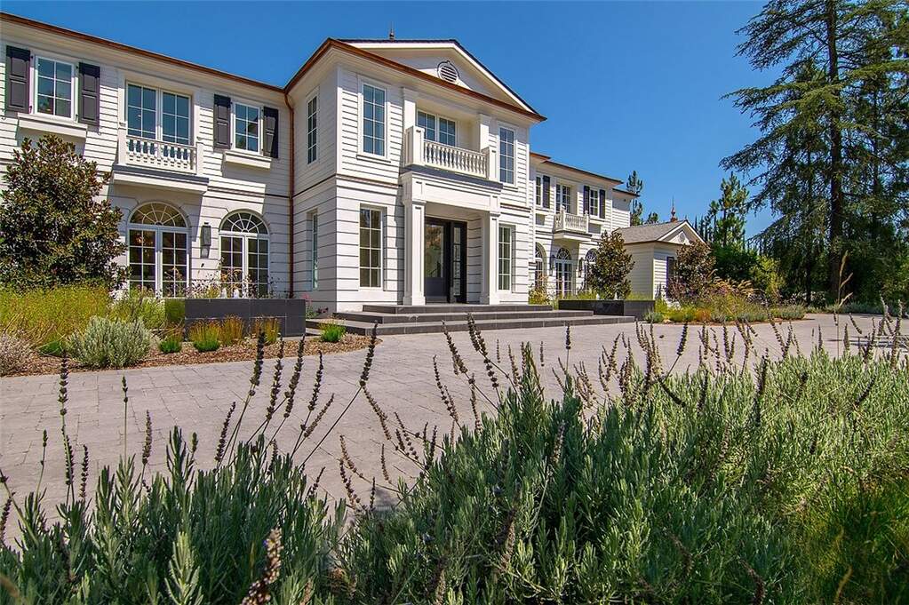 Grand interior spaces of the French Country Modern estate